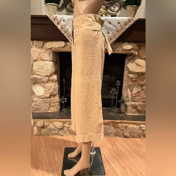 Free People Tan Wide-Leg Culottes / Pants XS - Picture 2 of 8
